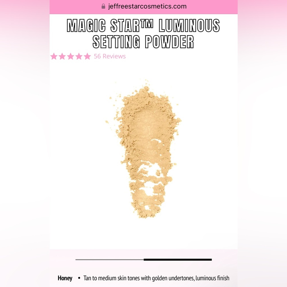 Jeffree Star Setting Powder- Honey